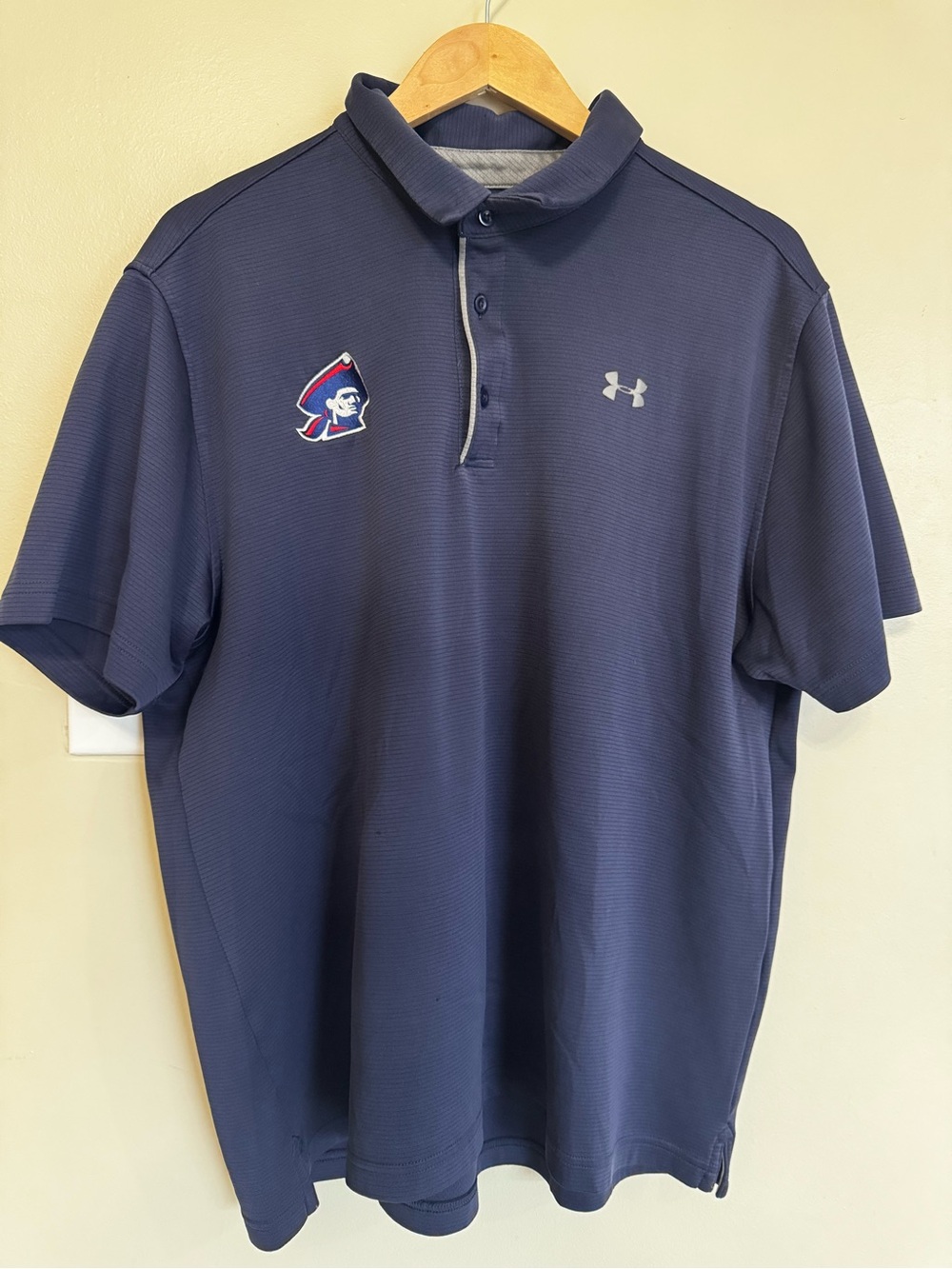 Under Armour UA Tech Loose Fit Short Sleeve Polo Shirt Navy Mens 2XL 1290140
